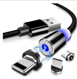 Magnetic USB Charging Cable 180° Rotate