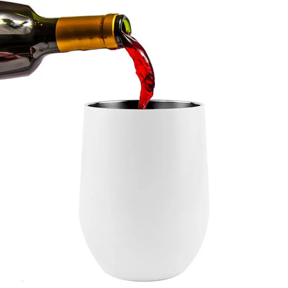 Multi Purpose Stainless Steel Tumblers with Lid & Straw 12oz - 2pcs